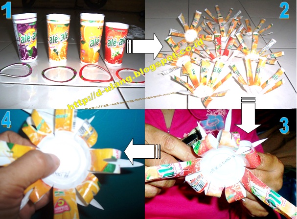 Cara Membuat Kerajinan  Dari  Gelas Plastik Bekas Minuman 